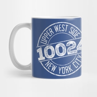 Upper West Side 10024 (White print) Mug